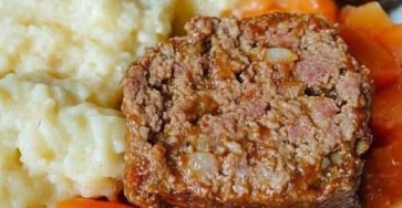 Meatloaf With A Tomato Beef Sauce