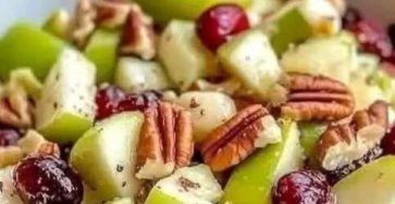 Fresh Apple Cranberry Pecan Salad